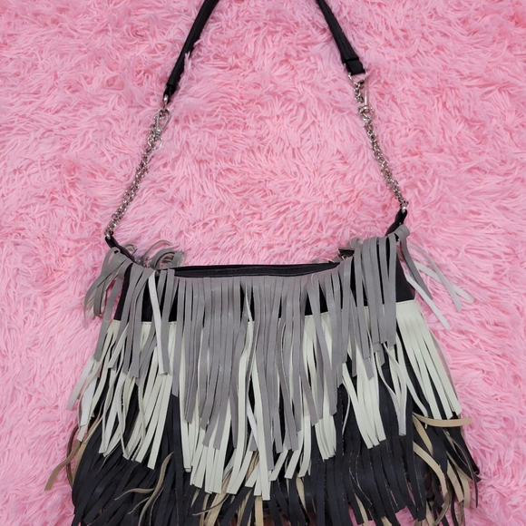 Gray Fringe Bag - Picture 4 of 11